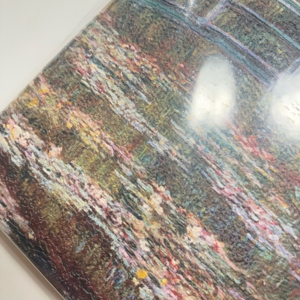 NWT Monet Bridge Over Pond of Water Lilies Leather Journal with Suede Tie - Picture 5 of 7